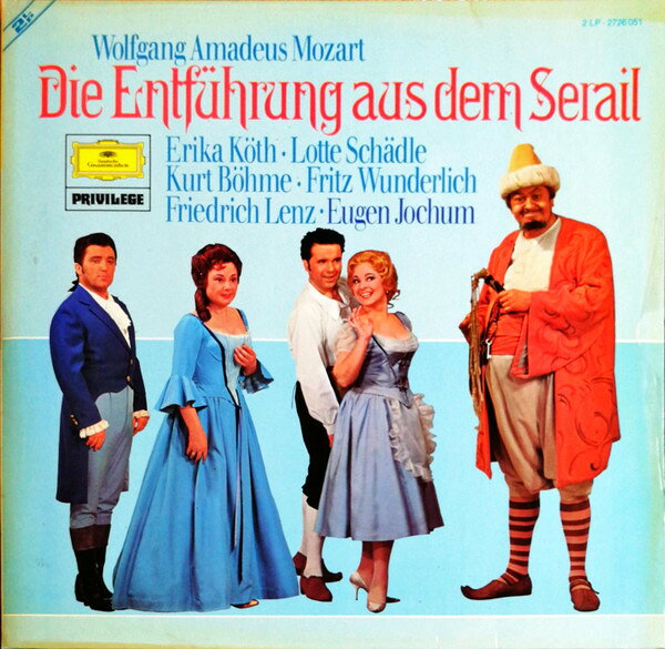 【中古】2discs LP Erika Koth, Lotte Schadle, Kur Mozart: Die Entfuhrung Aus Dem Serail 2726051 DEUTSCHE GRAMMOPHON /00660