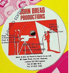 【中古】12” Mighty Diamonds / John Dread A Been So Long/Hackney Dub JDPD013 John Dread Productio /00250