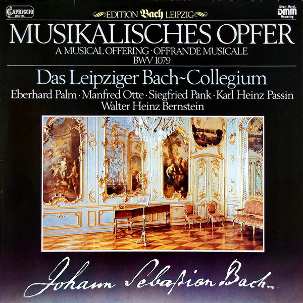 LP Johann Sebastian Bach , Leipzi Musikalisches Opfer BWV 1079 262758 Capriccio /00260