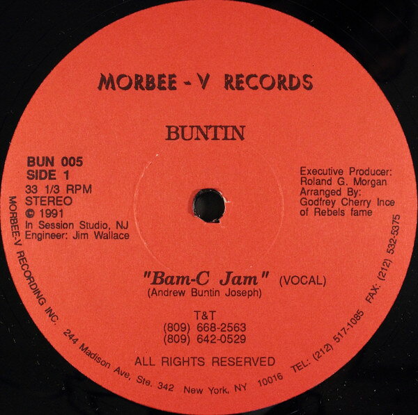 12” Buntin Bam-C Jam BUN005 Morbee-V Records /00250