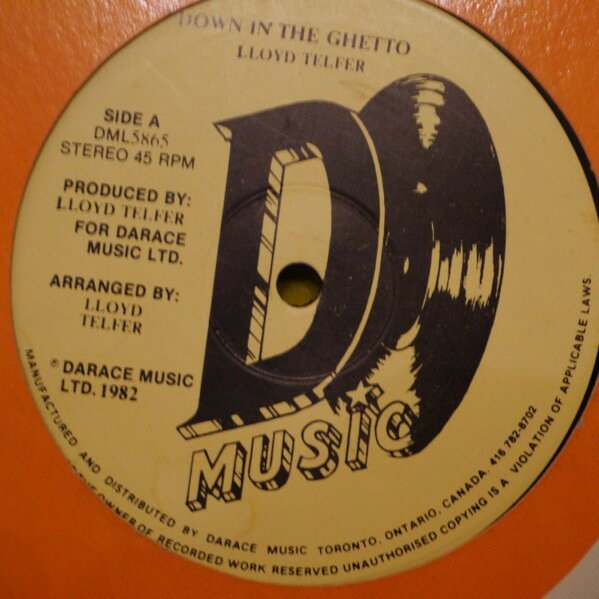 12” Lloyd Telfer Down In The Ghetto DML5865 Darace Music /00250