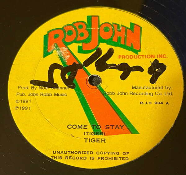 12” Tiger , Rob John All Stars Come To Stay / Morwell Strike RJD004 Rob John Production /00250