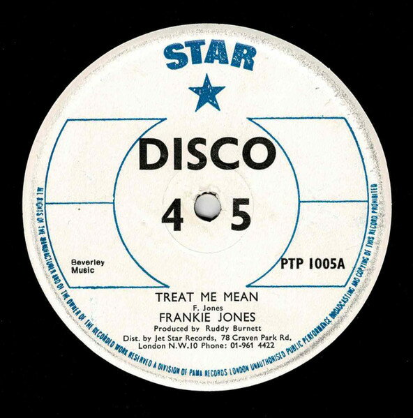 Artist Name: G - 【中古】12” Frankie Jones Treat Me Mean PTP1005 Star /00250