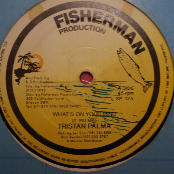 Artist Name: K - 【中古】12” Tristan Palmer / Jack Radics Whats On Your Mind / Tickle Me SP12 Fisherman Production /00250
