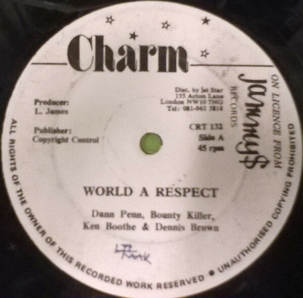 Other - 【中古】12” Bounty Killer , Dawn Penn , Ke World A Respect CRT132 Charm /00250