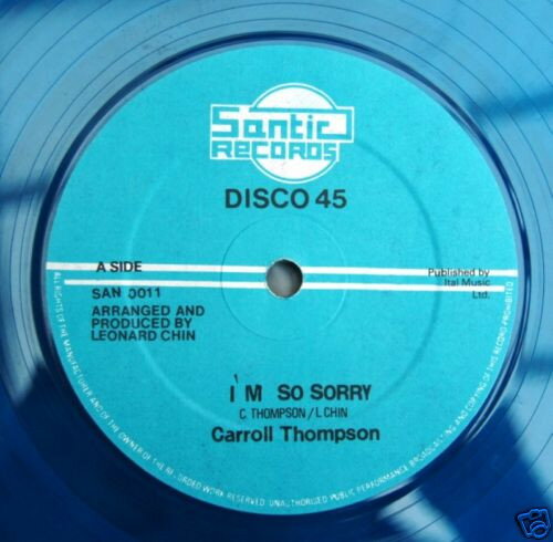 【中古】12” Carroll Thompson Im So Sorry SAN0011 Santic Records /00250