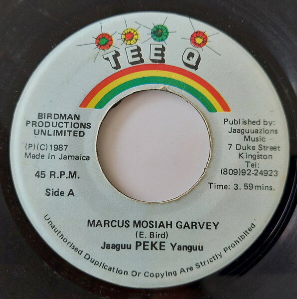 Artist Name: J - 【中古】7” Jaaguu Peke Yanguu Marcus Mosiah Garvey NONE Tee Q /00080