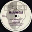 【中古】米12” G-mack, Richard Rogers I Dont Wanna Say It MAS3000 MASQUERADE MUSIC /00...