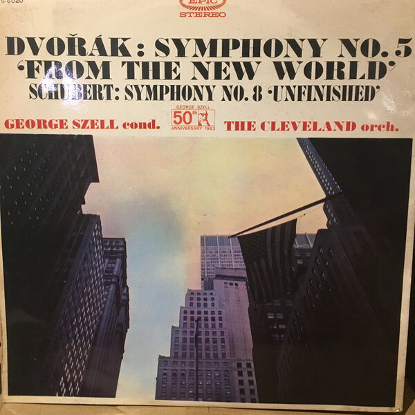 【中古】LP ジョージ セル, クリーヴランド Dvorak: Symphony No. 9(5) In E Minor Op. 95 / Schub WS6020 EPIC /00400