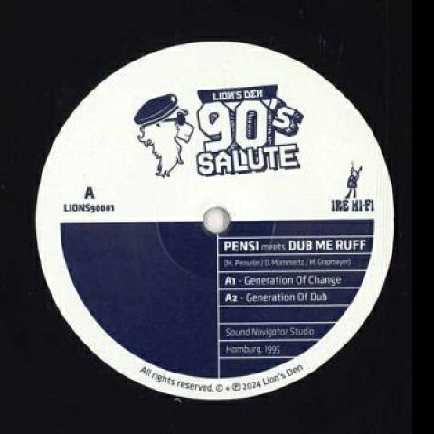 【新品】12” Pensi, Dub Me Ruff Generation Of Change Generation Of Dub / Dubbing F LIONS90001 Lions Den EU /00250