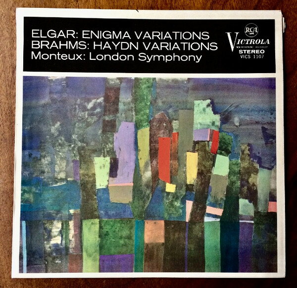 【中古】英LP Sir Edward Elgar, Johannes Bra Enigma Variations / Variations On A Theme By Haydn VICS1107 RCA Victrola /00260