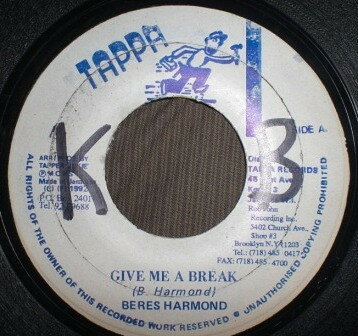 Artist Name: R - 【中古】7” Beres Hammond Give Me A Break NONE Tappa Records /00080