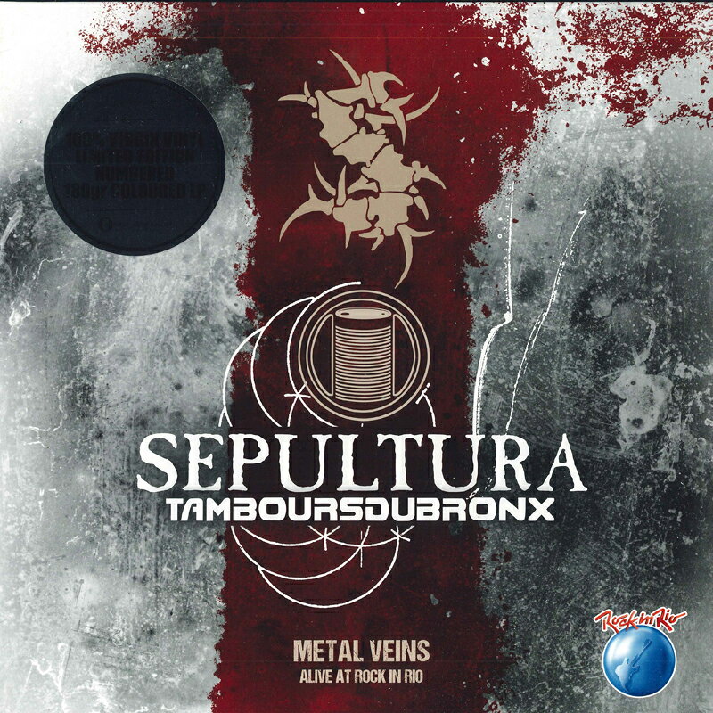 Artist Name: V - 【新品】2discs LP Sepultura & Les Tambours Du Br Metal Veins - Alive At Rock In Rio 0213877EMX Ear Music Classics 未開封 /00520