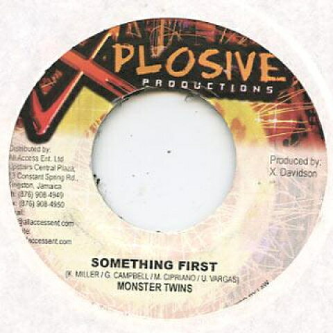 【新品】ジャマイカ7” Monster Twins Something First Xplosive /00048