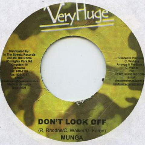 【新品】ジャマイカ7” Munga Dont Look Off Very Huge /00048 【新品】ジャマイカ7” Munga Dont Look Off Very Huge /00048