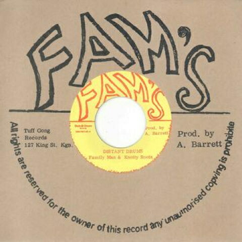 7” Family Man, Knotty Roots Distant Drums DSRFM702 Fams/Dub Store Japan Vinyl /00048