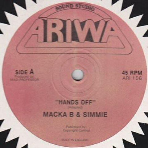 【新品】英12” Macka B, Simmie / Simmie Hands Off; Dub / Dont Touch Me Tomato ARI12156 Ariwa /00210