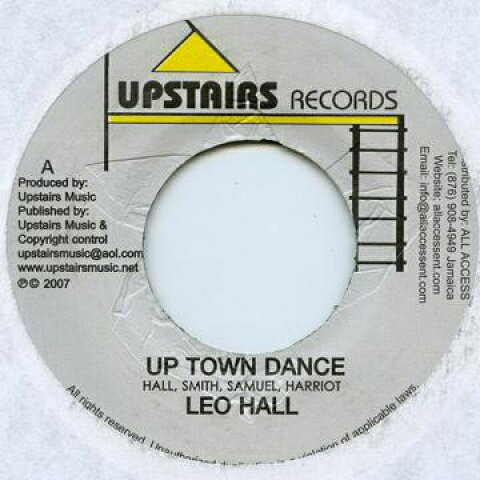 【新品】ジャマイカ7” Leo Hall Up Town Dance / No Place To Hide Upstairs Music /00048
