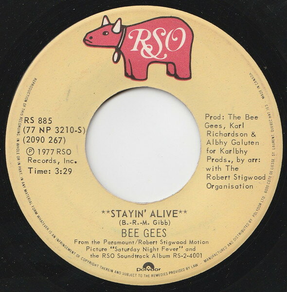 ・アーティスト Bee Gees ・タイトル Stayin' Alive ・レーベル・型番 RSO, Polydor RS885 ・フォーマット 7インチレコード ・コンディション(盤) 良い (VG+) ・コンディション(ジャケット) プレインカバー（元ジャケット／カバー無し） ・コンディション(帯) オビなし ・特記事項 【Company Sleeve】 サンプル画像です。実際の商品の画像ではありません 商品写真はバーコード/カタログ番号に対応したサンプル画像ですので、お送りする商品の画像ではありません。帯やライナーなどの付属品は、特記事項に記載されている場合のみ含まれます。プロモやカラーレコードなどの仕様についても、該当する場合のみ特記事項に記載しています。 【ご購入前に必ずご確認ください】 ・本店サイト(www.recordcity.jp)とは価格、送料が違います ・本店サイト、その他支店のオーダーとは同梱発送できません ・注文確定後に別の注文を頂いた場合、注文同士の同梱は致しかねます。 ・別倉庫から発送しているため、店頭受け渡しは対応しておりません ・一部商品は他の通販サイトでも販売しているため、ご注文のタイミングによっては商品のご用意ができない場合がございます。 ・土日祝日はお休みです 金曜・祝前日9時以降のご連絡またはご入金は、返答または発送が週明け・祝日明けに順次対応となります。 ・ご購入後のキャンセル不可 ご購入後のキャンセルはいかなる理由においてもお受けできません。ご了承の上、ご購入くださいませ。 ・日本郵便(ゆうパック/ゆうメール)によるお届けになります。 ・中古品であることをご理解ください 当ストアでは中古商品を主に販売しております。中古品であることをご理解の上ご購入ください。また、一部商品はRecordCityオンラインストアで試聴可能です。 ・返品について お客様のご都合による返品は一切承っておりません。 表記の内容と実際の商品に相違がある場合、また針飛び等で返品・返金をご希望される場合は、商品の到着後1週間以内にご連絡ください。商品の返送をこちらで確認後、キャンセル・返金を行います。 コンディションVG以下の商品は返品できません。プレイに影響のない表面のこすれ傷、プレス起因のノイズ盤は返品の対象外です。 【コンディション表記】 ・ほぼ新品(M-)(Like New) 完全な新品。未使用。当店ではほぼ使用しません ・非常に良い(EX)(Excellent) 中古盤として美品な状態。わずかな経年を感じるものの傷みを感じさせない、当店基準で最高の状態 ・良い(VG+)(Very Good Plus) 丁寧に扱われた中古品で、軽い使用感がみられる。 ・可(VG)(Acceptable) 使い込まれた中古品で、「良い」よりもさらに使用感がみられる。 ・悪い(VG-)(Bad) 状態が悪いアイテム。使用の保障はなく、再生不可、針飛び、目立つノイズがあるかもしれない。状態によるクレーム不可。返品不可。 ・非常に悪い(G)(Very Bad) 「悪い」よりさらに状態が悪いアイテム。使用の保障はなく、再生不可、針飛び、目立つノイズがあるかもしれない。状態によるクレーム不可。返品不可。 ・ジャンク(Fair)(Junk/Fair) 割れている、反っている、水ダメージがある、カビ、ジャケットが分離している、ひどい書き込み、ひどい擦れなど最低の状態。使用の保障はなく、再生不可、針飛び、目立つノイズがあるかもしれない。状態によるクレーム不可。返品不可。 ・ジャンク(Poor)(Junk/Poor) 割れている、反っている、水ダメージがある、カビ、ジャケットが分離している、ひどい書き込み、ひどい擦れなど最低の状態。使用の保障はなく、再生不可、針飛び、目立つノイズがあるかもしれない。状態によるクレーム不可。返品不可。