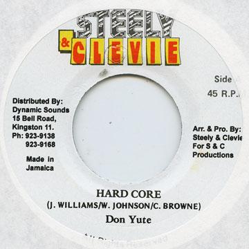 �ڿ��ʡۥ���ޥ���7�� Don Youth (Don Yute) Hardcore (Original) Steely & Clevie /00048