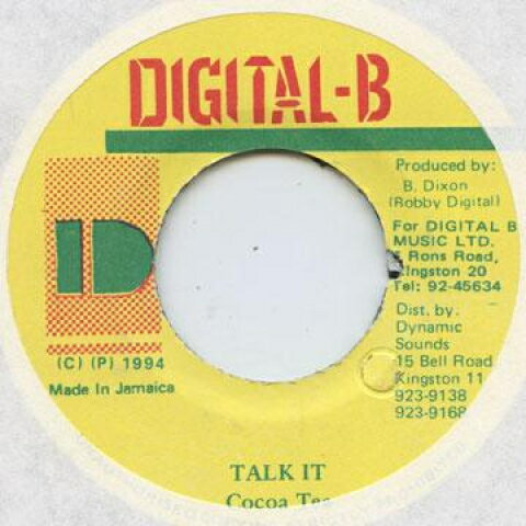Artist Name: N - 【新品】ジャマイカ7” Cocoa Tea Talk It Digital B /00050