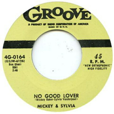 英7” Mickey Barker, Sylvia Vanderop No Good Lover / Walkin In The Rain GROOVE0164 Groove /00054