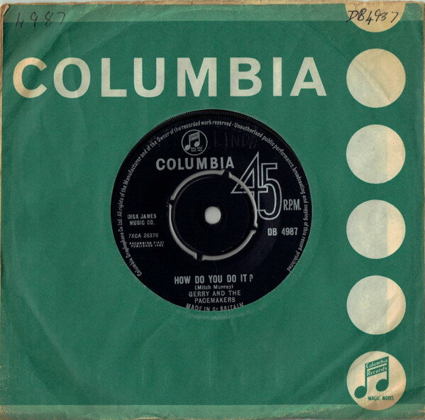 Artist Name: R - 【中古】7” Gerry & The Pacemakers How Do You Do It DB4987 Columbia /00080
