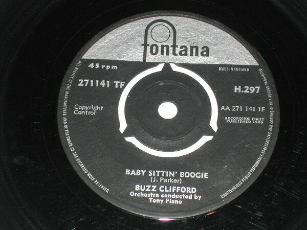 【中古】7” Buzz Clifford Baby Sittin Boogie H297 Fontana /00080