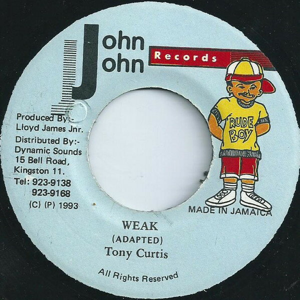 Artist Name: B - 【中古】7” Tony Curtis Weak NONE John John Records /00080