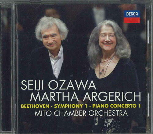 【中古】CD Martha Argerich, 小澤征爾, 水 ベートーヴェン 交響曲第1番, ピアノ協奏曲第1番 UCCD1452 DECCA /00110