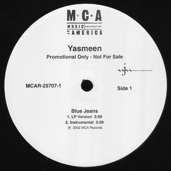 12” Yasmeen Blue Jeans MCAR257071 MCA Records /00250