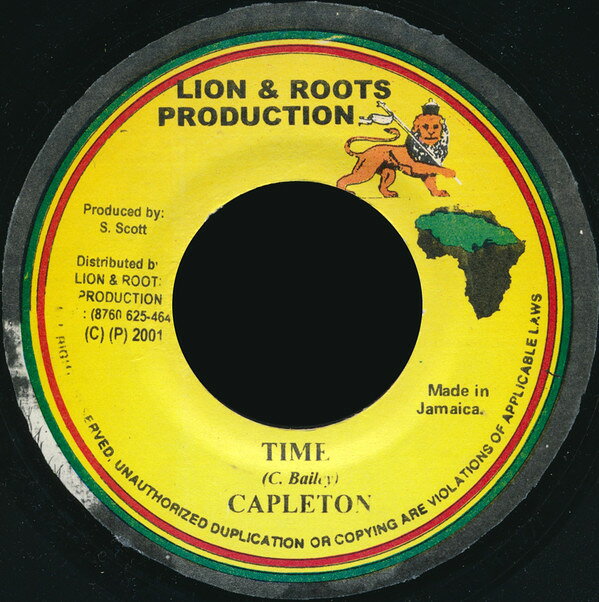 7” Capleton Time NONE Lion And Roots /00080