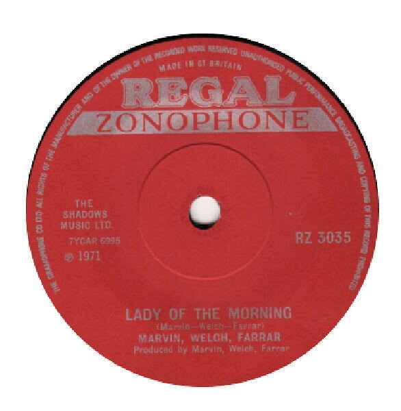 【中古】英7” Marvin, Welch & Farrar Lady Of The Morning RZ3035 Regal Zonophone /00080