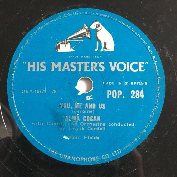 【中古】英78RPM/SP Alma Cogan You, Me And Us / Three Brothers POP284 His Masters Voice /00500