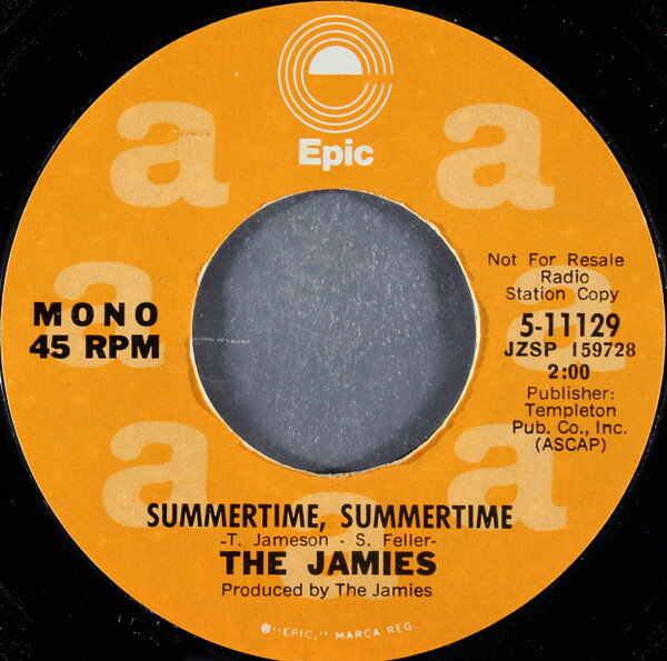 【中古】米7” Jamies Summertime, Summertime 511129 Epic /00080