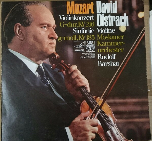 LP David Oistrach - Rudolf Barsha Violinkonzert G-Dur, KV 216 / Sinfonie G-moll, KV 1 77047 Orbis /00260