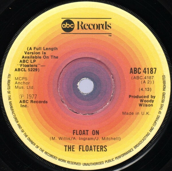 7” Floaters Float On ABC4187 ABC Records /00080