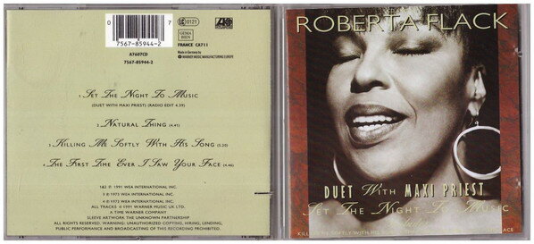 【中古】欧CD Roberta Flack Set The Night To Music A7607CD,7567859442 Atlantic /00110
