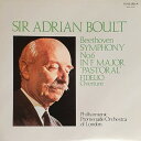【中古】LP Sir Adrian Boult, Philharmonic Promenade Orchestra Of London Beethoven, Symphony No. 6 In F Major Pastoral / Fidelio, Overture