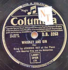 【中古】英78RPM/SP Johnnie Ray With Maurice King &amp; His Wolverines Whiskey And Gin / Tell The..