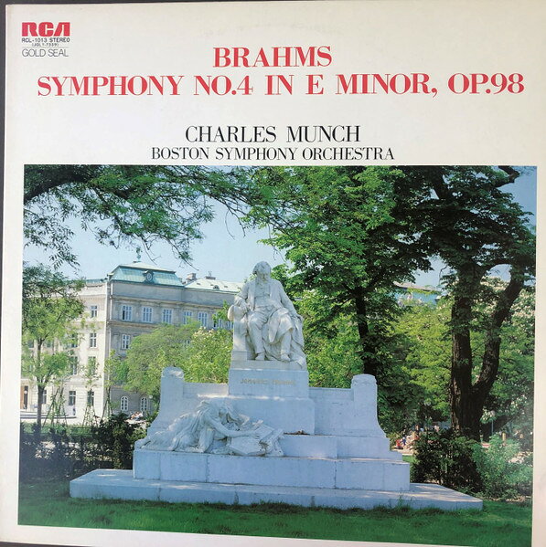【中古】LP Charles Munch, Boston Symphony Brahms: Symphony No. 4 In E Minor, Op. 98 RCL1013 RCA /00260