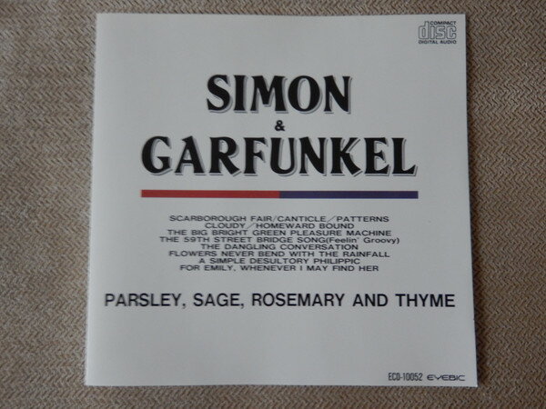 【中古】CD Simon &amp; Garfunkel ? Parsley, Sage, Rosemary And Thyme ECD10052 Eyebic Inc. /00110