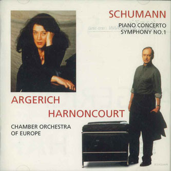 CD Schumann, Argerich, Harnoncour Piano Concerto &amp; Symphony No.1 FWCC40226 TELDEC 未開封 /00110