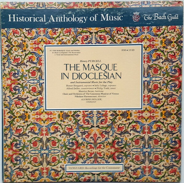 【中古】米LP Henry Purcell The Masque in Dioclesian and Instrumental Music for HM13SD Historical Anthology /00260