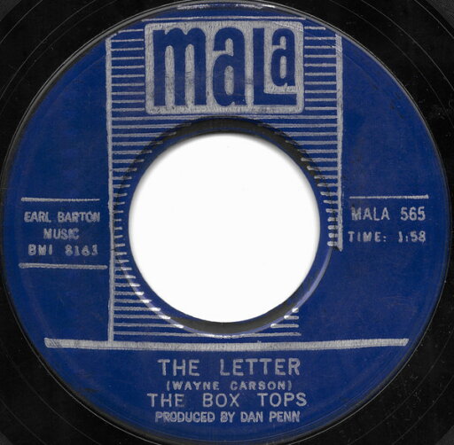 【中古】米7” Box Tops The Letter MALA565 Mala /00080 【中古】米7” Box Tops The Letter MALA565 Mala /00080