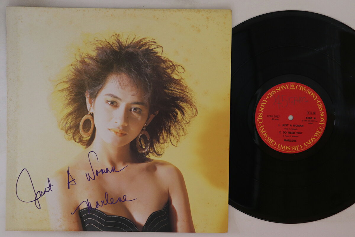 【中古】12” Marlene Just A Woman 12AH2067PROMO CBS SONY プロモ /00250