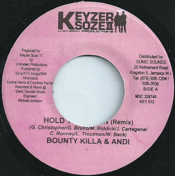 7” Bounty Killer &amp; Andi / VC Hold You Down (Remix) / Ordinary People KEY012 Keyzer Soze II /00080