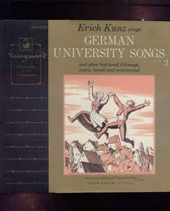 【中古】米LP Erich Kunz Erich Kunz Sings German University Songs (Volume 3) VRS1035 VANGUARD /00260