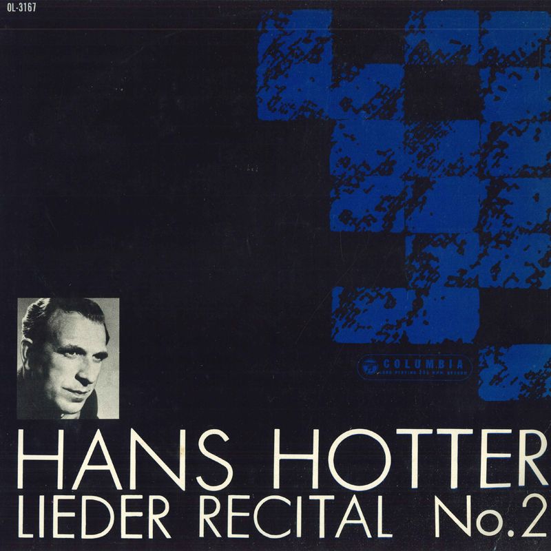 【中古】LP ハンス・ホッター, ジェラルド・ リーダー・リサイタル第2集 OL3167 COLUMBIA /00260