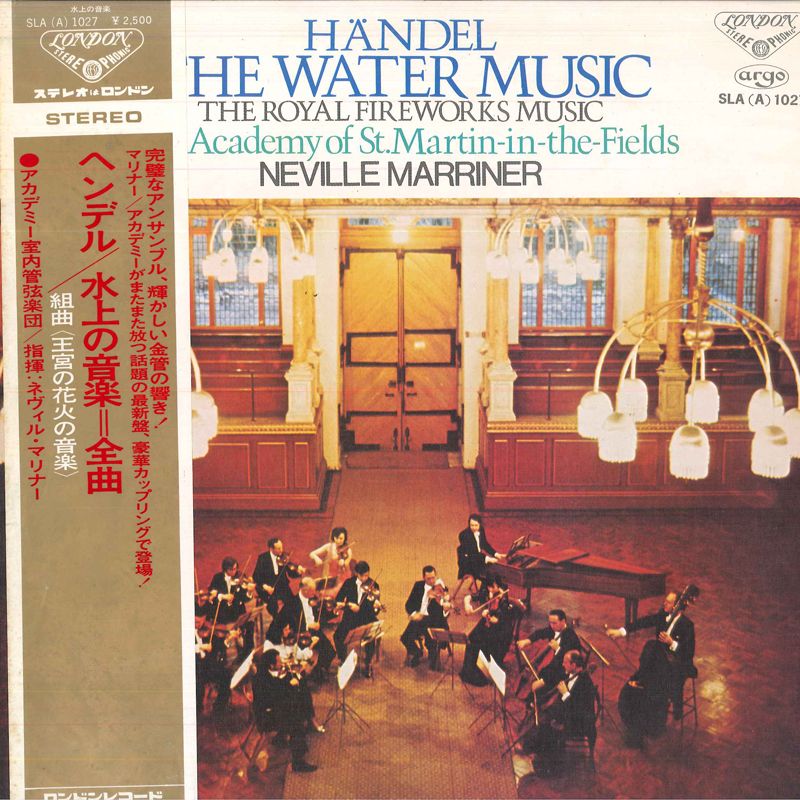 【中古】LP Academy Of St. Martin-in-the-F Handel: The Water Music, The Royal Fireworks MUSIC SLAA1027 DECCA /00260